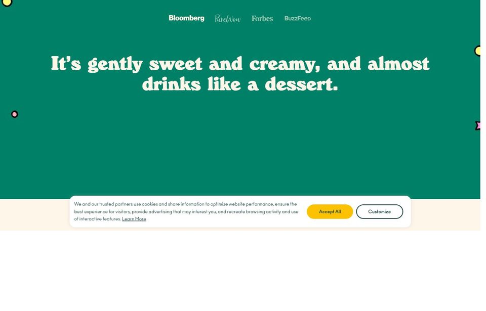 OLIPOP homepage hero reading Real ingredients. Real refreshment. Real digestive health support.