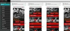 Rolling Stones responsive web design Chrome Extension
